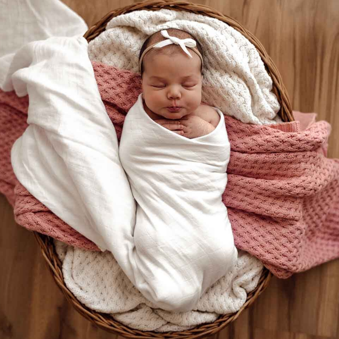 Organic Muslin Wrap - Plain and Patterned