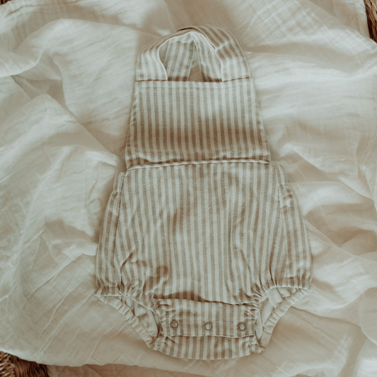 Sand Stripe Romper