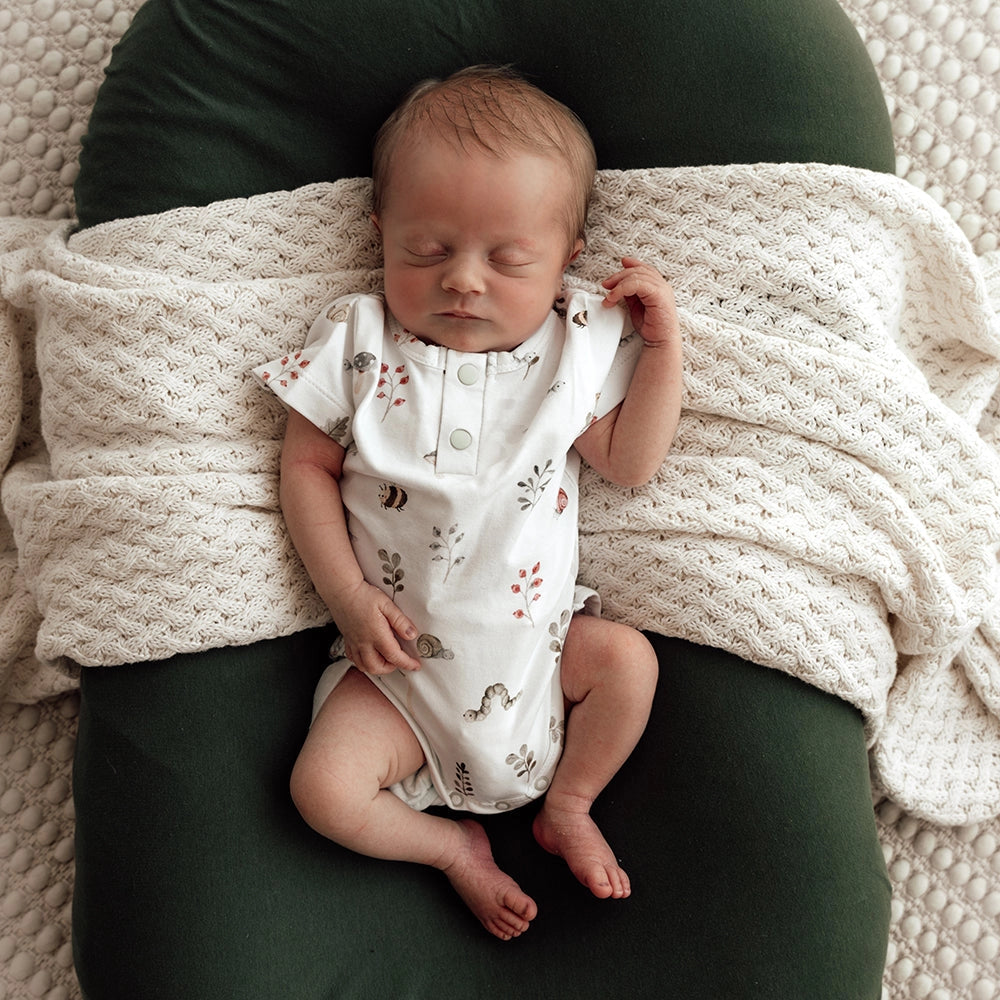 Short Sleeve Organic Bodysuit - Plain and Patterned