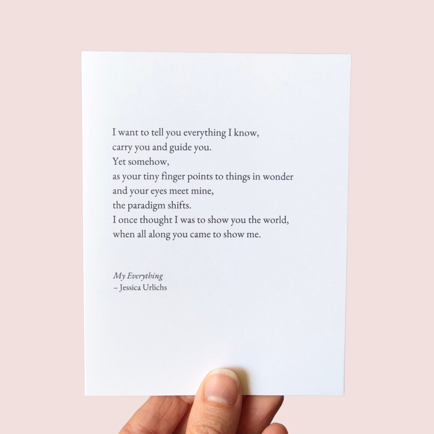 Jessica Urlichs Poetry Greeting Cards