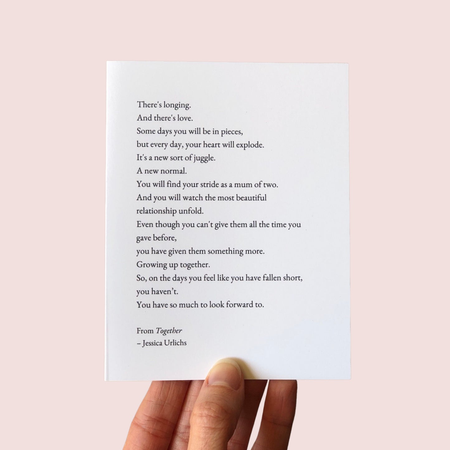 Jessica Urlichs Poetry Greeting Cards