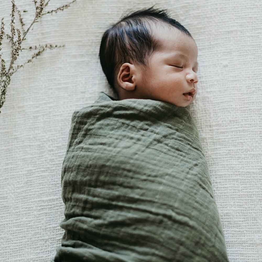 Organic Muslin Wrap - Plain and Patterned