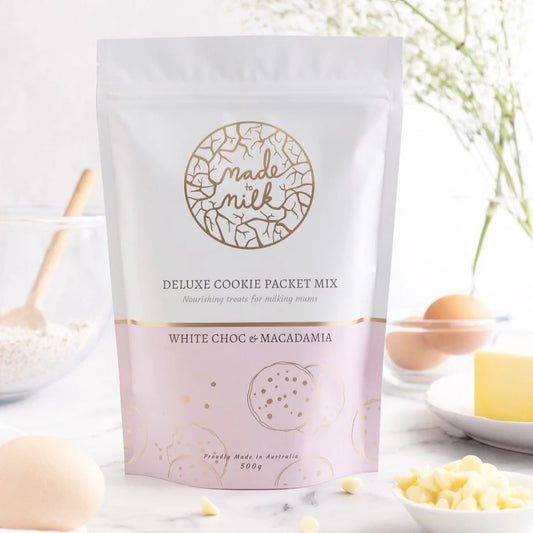 Lactation White Choc & Macadamia Packet Mix 500g